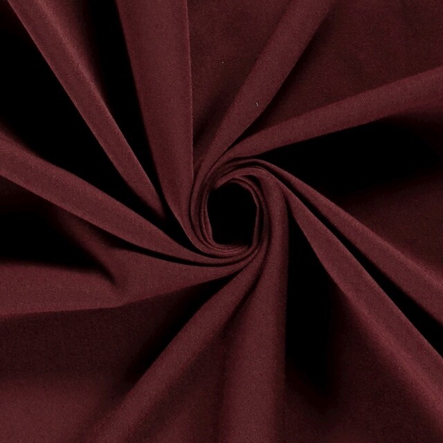 Bi-stretch gabardine bordeaux