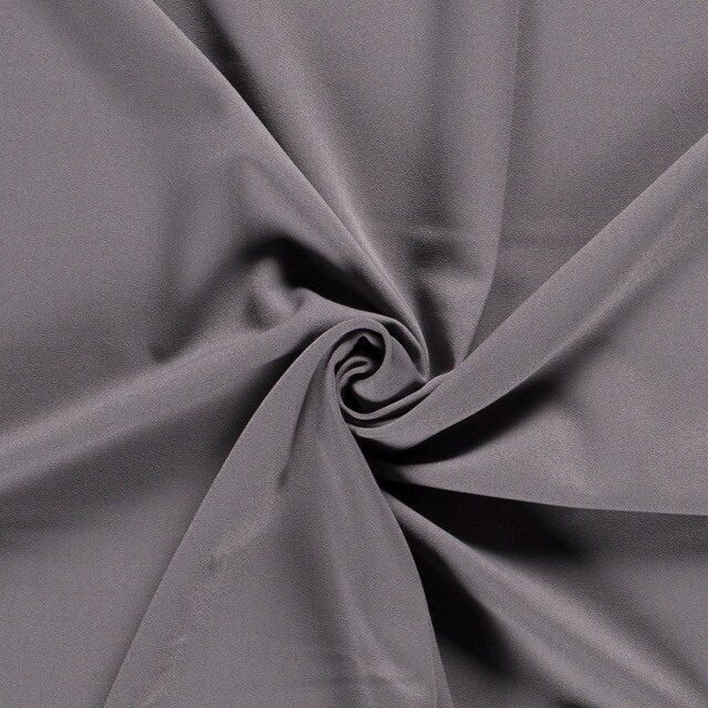 Bi-stretch gabardine taupegrijs