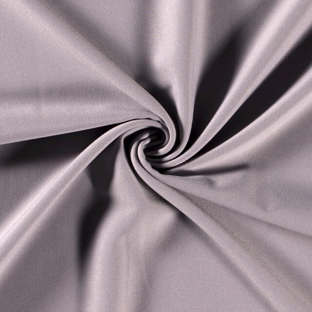 Bi-stretch gabardine lichtgrijs