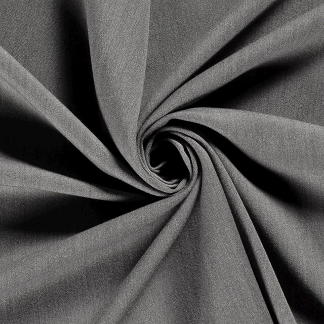 Bi-Stretch gabardine grijs melange