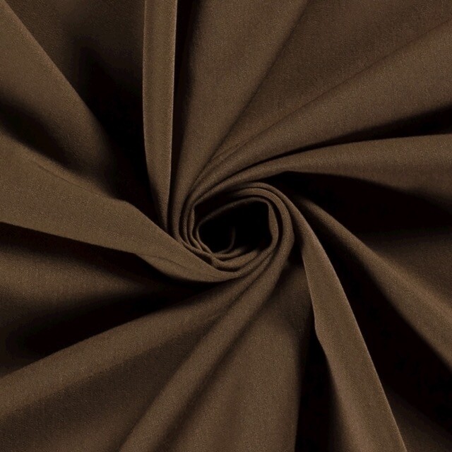 Bi-Stretch gabardine bruin