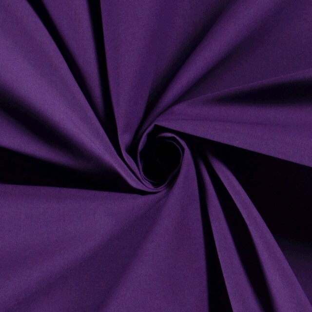 katoen uni aubergine
