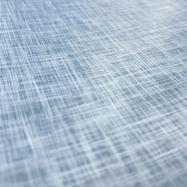 Tafelzeil bedrukt linnenmotief staalblauw