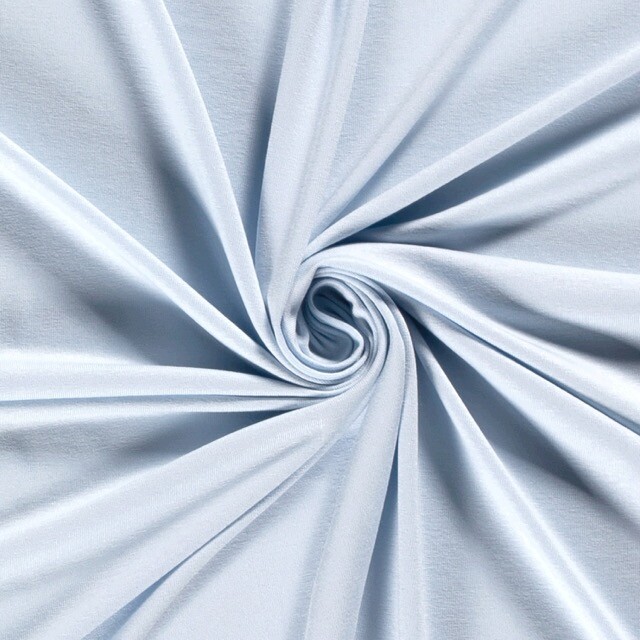 viscose tricot uni babyblauw