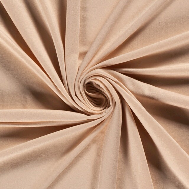 viscose tricot uni zalm