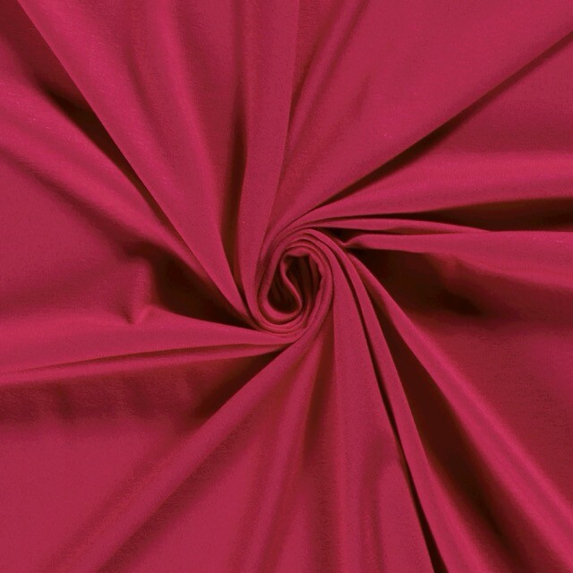 viscose tricot uni fuchsia