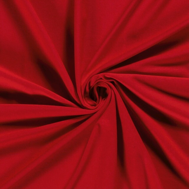 viscose tricot uni rood