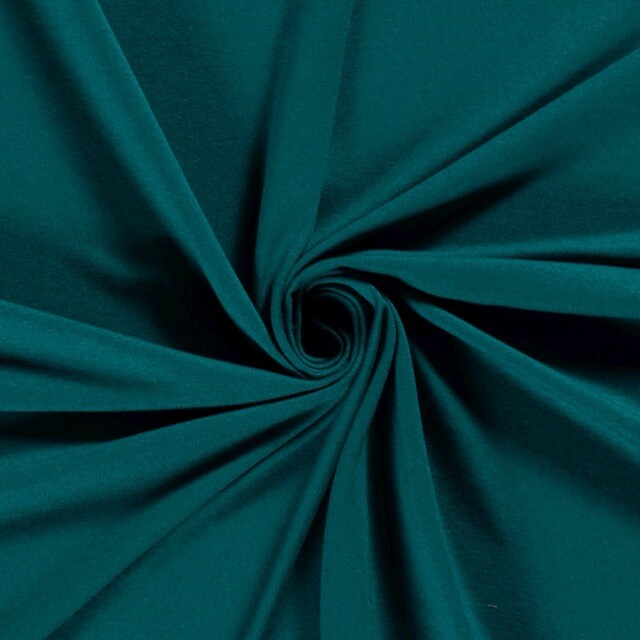 viscose tricot uni petrol
