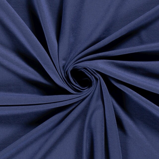 viscose tricot uni indigo
