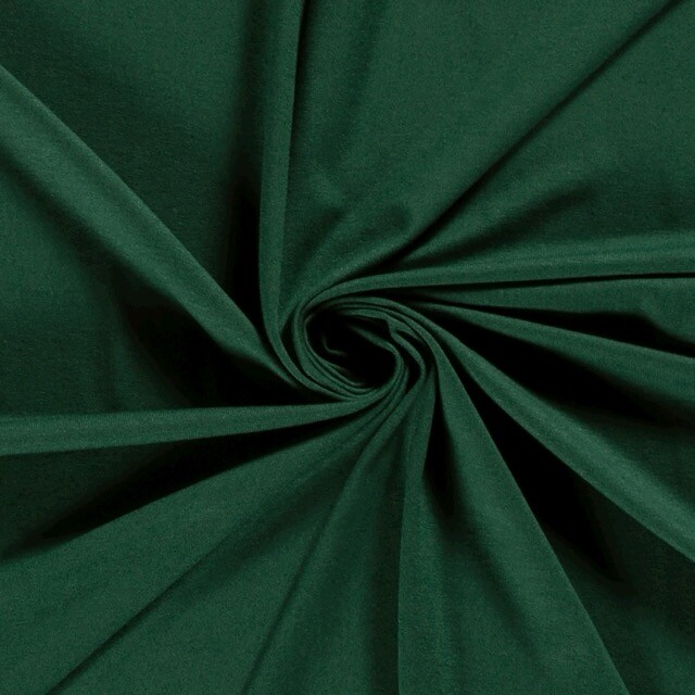 viscose tricot uni donkergroen