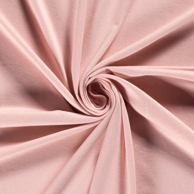viscose tricot uni lichtroze