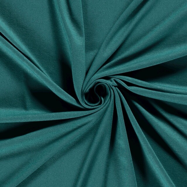 viscose tricot uni petrol