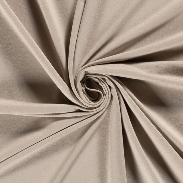 viscose tricot uni beige