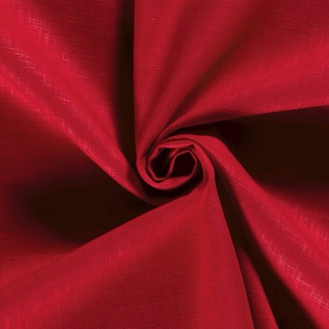 Ramie Linnen rood