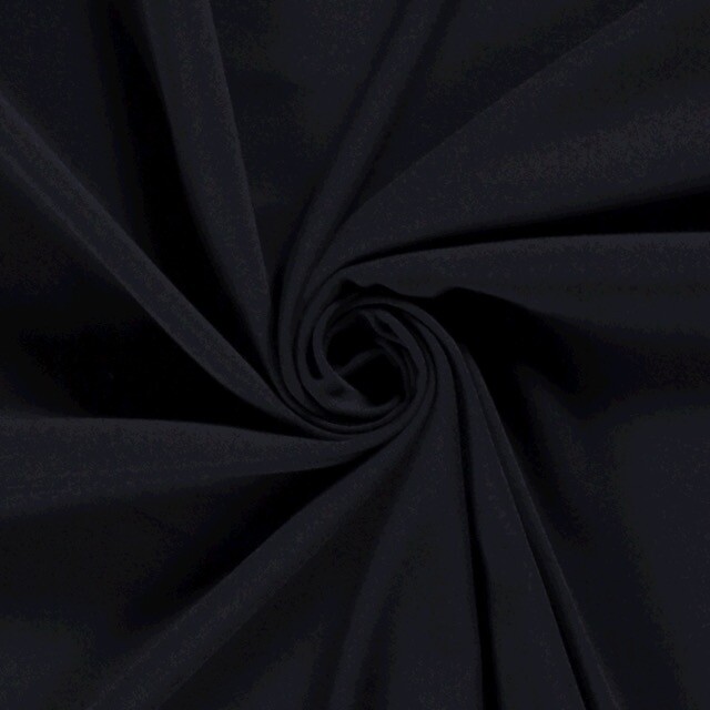 Moss crêpe uni marine