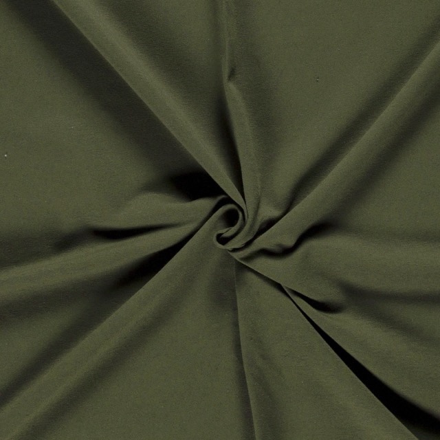 sweat/French Terry kaki groen