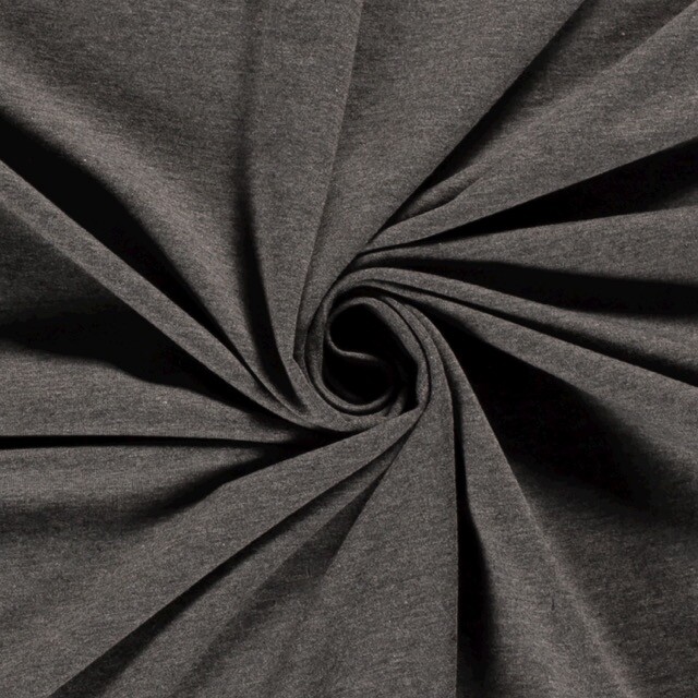 Sweat/french terry melange grijs