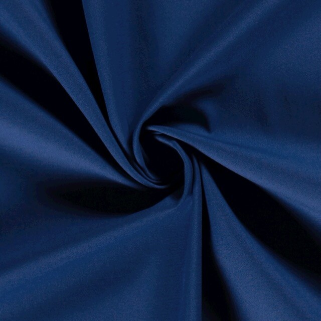 keperkatoen stretch uni kobalt