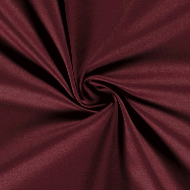 keperkatoen stretch uni bordeaux