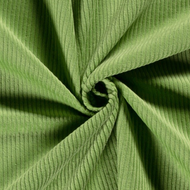 Corduroy uni lime
