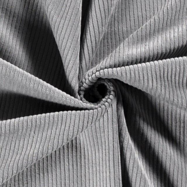 Corduroy uni grijs
