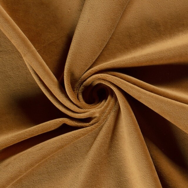 Nicky velours uni camel