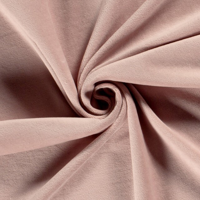 Nicky velours uni oudroze
