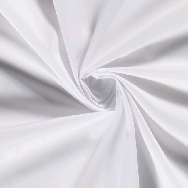 katoen poplin uni wit