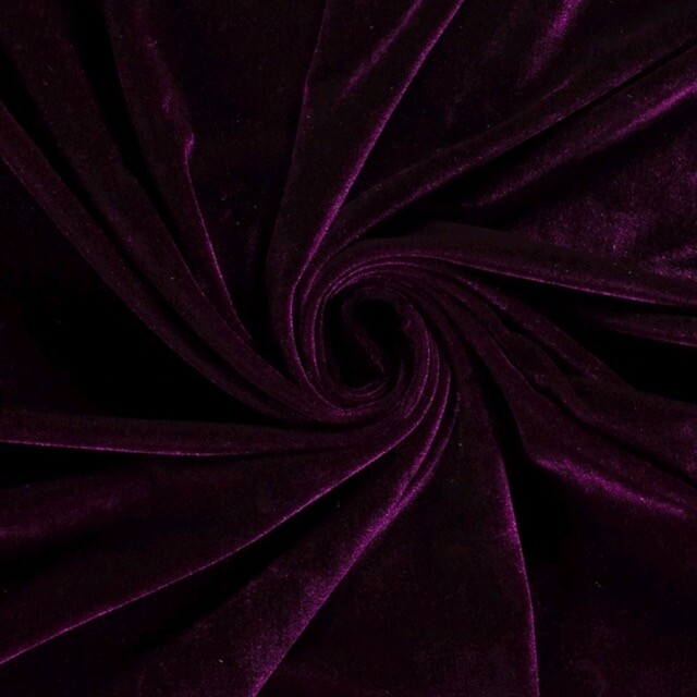 Fluweel stof wijnrood