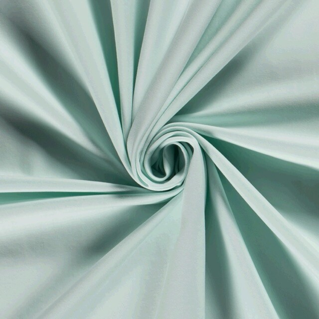 katoen tricot uni ijs mint