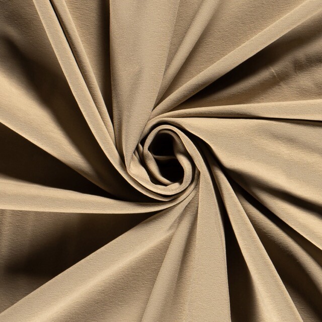 katoen tricot uni beige