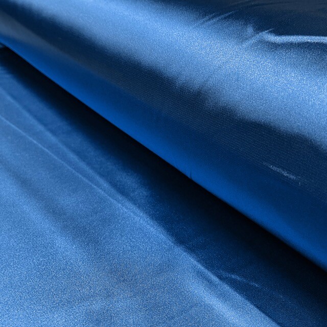 satijn stretch uni kobalt