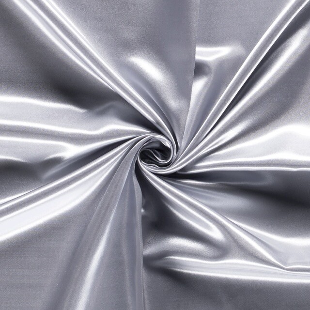 Satijn uni zilver