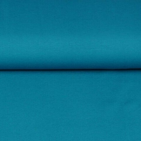 Katoen tricot uni petrol