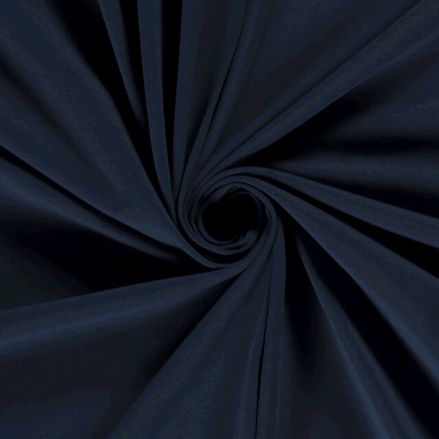 katoen tricot uni donkerblauw/staalblauw