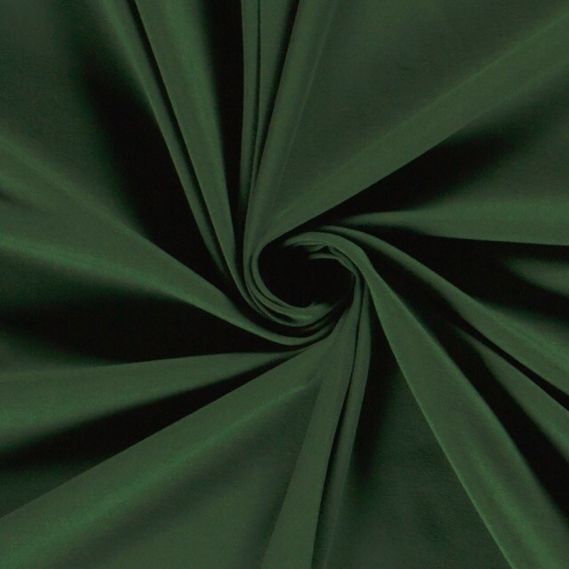 katoen tricot uni donkergroen