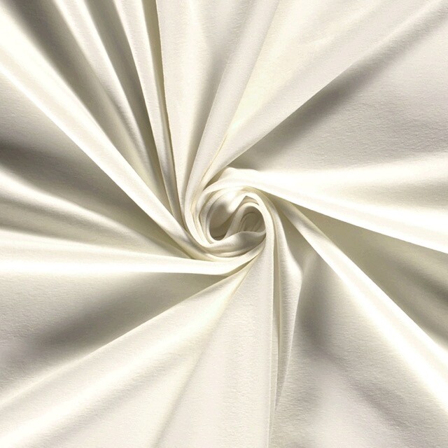 katoen tricot uni wolwit