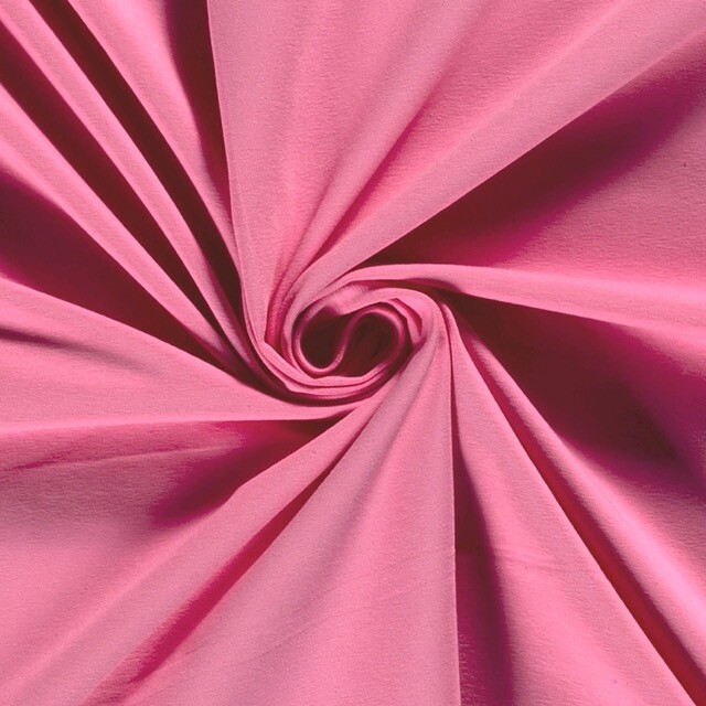katoen tricot uni roze