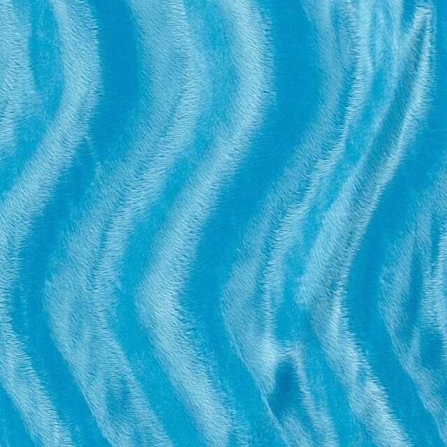 Velboa velours uni aqua