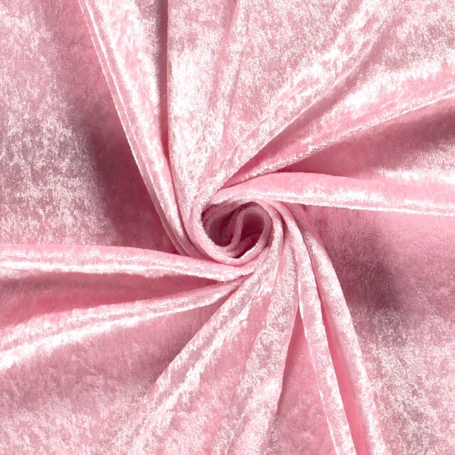 velours de panne lichtroze