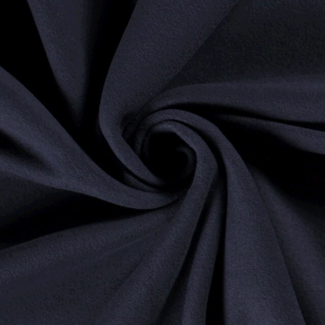 katoenen fleece marine
