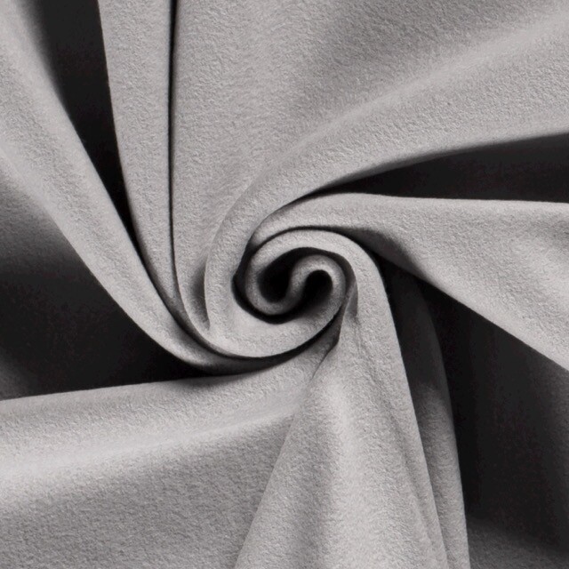 katoenen fleece grijs