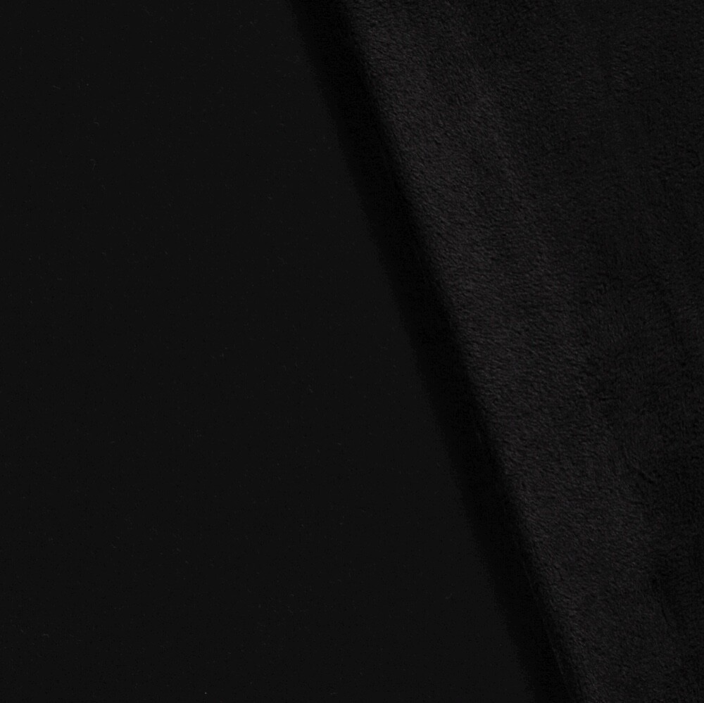 Alpenfleece uni zwart