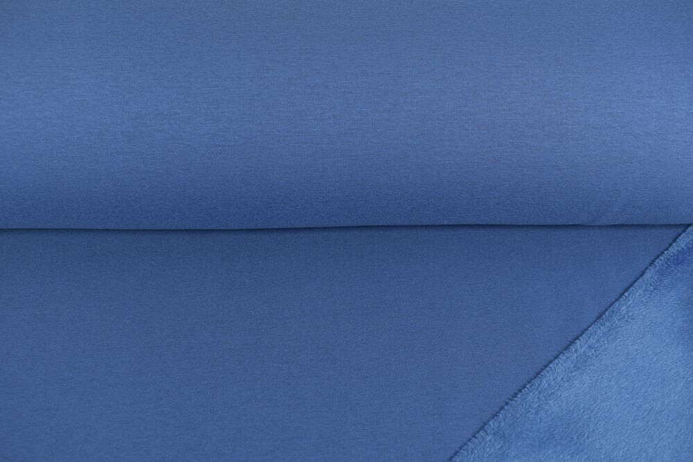 Alpenfleece uni staalblauw