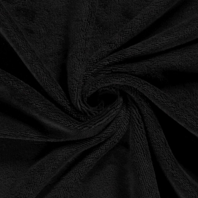 bamboe badstof fleece zwart