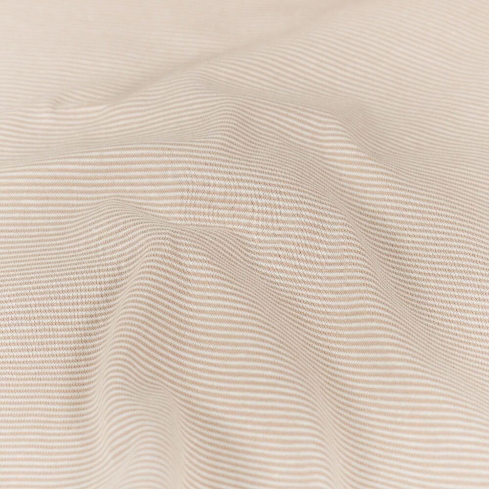 Boordstof gestreept 1mm nude