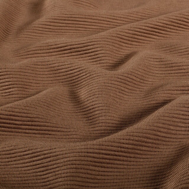 Ottoman rib jersey uni camel
