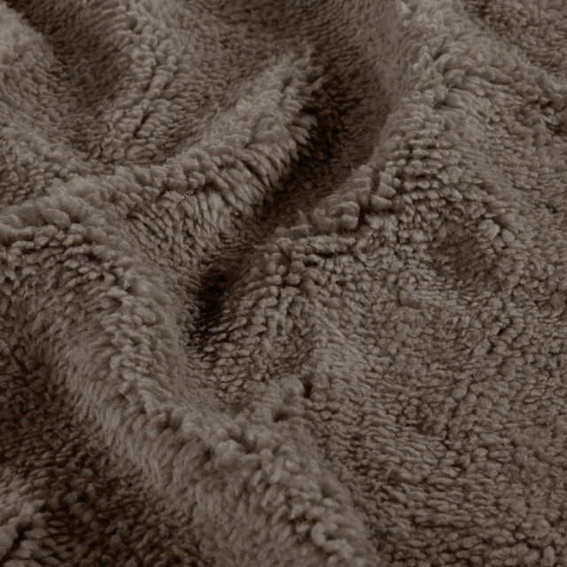 sherpa fleece uni taupe bruin