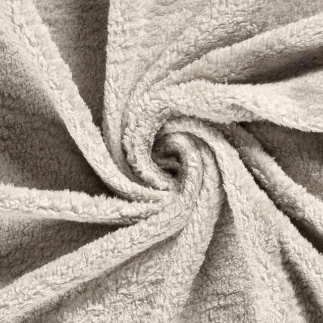 sherpa fleece uni lichtgrijs