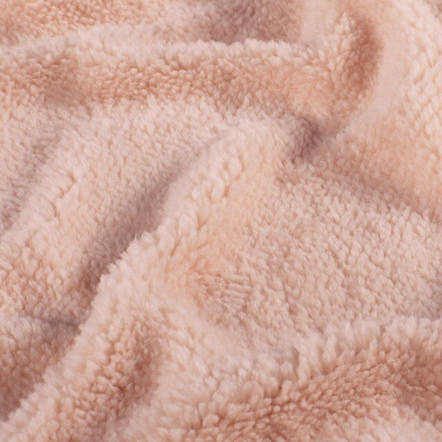 sherpa fleece uni lichtroze